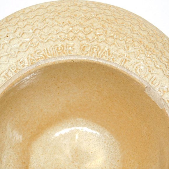 Vintage 60s Treasure Craft 12" Ceramic Farmer Pig Cookie Jar Tan Brown *READ - Picture 12 of 14